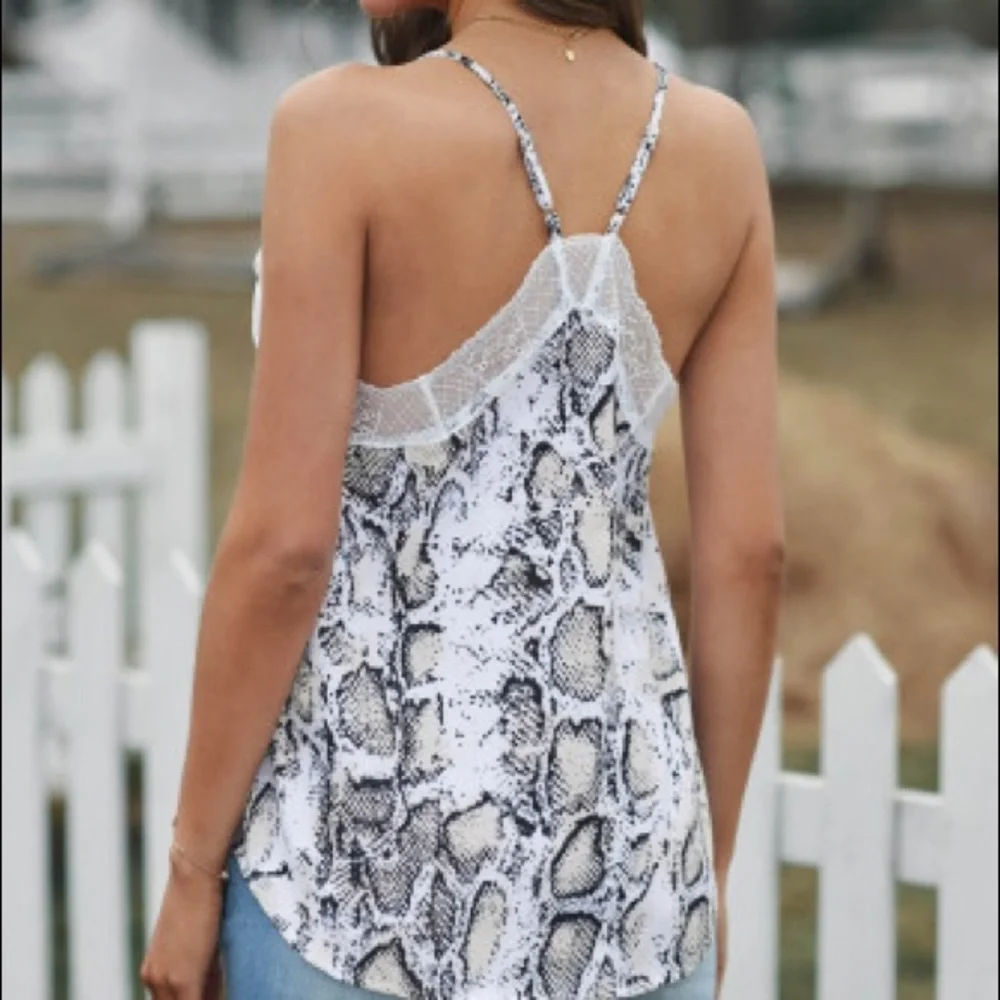 New!! Great summer snake skin tank! - Picture 2 of 3